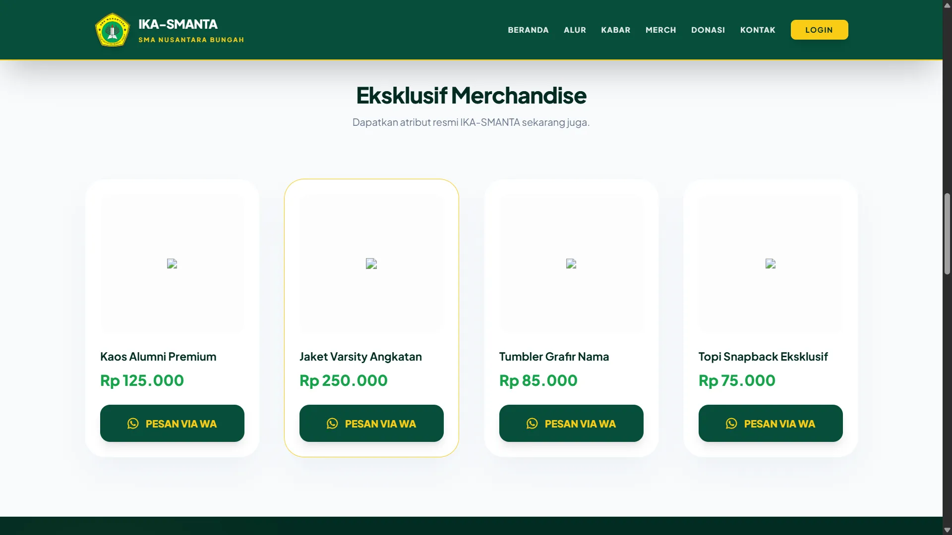 Official Website Alumni SMA Nusantara Bungah